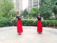淡淡幽香广场舞《我爱你中国》双人版形体舞