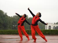 广场舞《醉乡》双人版舞步轻盈