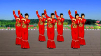 广场舞《姑娘嫁给我吧》歌曲喜庆欢快 舞步