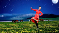 春英广场舞《草原花月夜》蒙古舞 正背面附