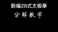 新编28式太极拳分解教学下载