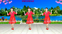 广场舞《花开山寨》民族风格唯美舞蹈正背面