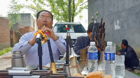 唢呐老艺人演奏《河南曲剧》曲胡笙现场伴奏