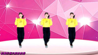 广场舞《情浓》时尚64步弹跳舞正背面演示好