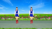 天籁广场舞《格桑拉》32步背面演示分解