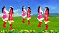 广场舞《格桑姑娘》双人对跳好看好学