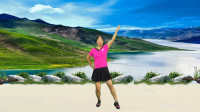 宇美广场舞原创健身舞《忘不掉  得不到》正背面演示及口令教学下载