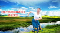 广场舞《我在纳林湖等着你》背面演示