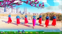 红兰广场舞《情歌轻轻唱》团队版