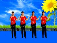 广场舞《天蓝蓝》入门32步简单大方动感好看