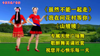 广场舞《虽然不能一起走》《我在问花村等你