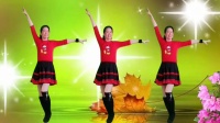 唐江舞动人生广场舞《又见山里红》背面演示