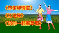 广场舞串烧《布尔津情歌》《红马鞍》《陪你