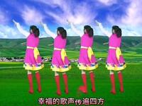 民族风广场舞《天路》舞蹈动感优美背面演示