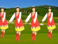民族风广场舞《草原的月亮》优美大气好听好