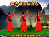 广场舞《把悲伤留给自己》背面演示