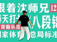 八段锦完整口令版正背双向演示 易学易练跟