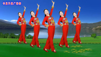 民族风广场舞《青山绿水》好听又好看附分解