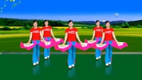 玫香广场舞《中国红》正背面附教学