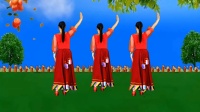 阳光香果广场舞《草原花正开》背面演示分解