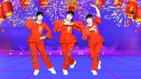 广场舞《张灯结彩》舞简单易学附背面演示