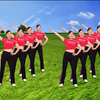 玫香广场舞《站在草原望北京》健身操正面演